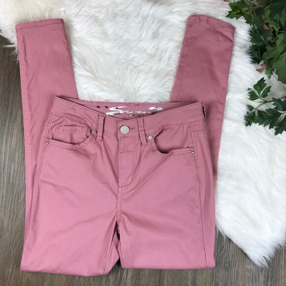 Seven7 Mauve High Rise Skinny Skin Fit Denim Jeans Size 4 - Picture 5 of 8